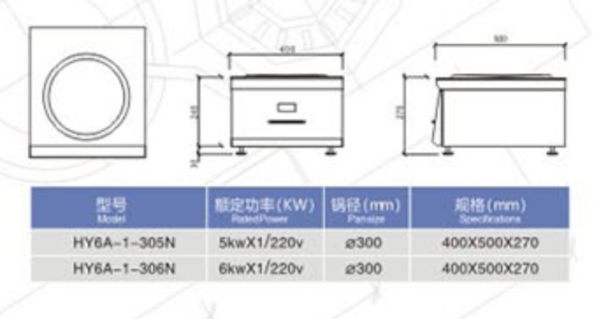 臺(tái)式電磁小炒爐